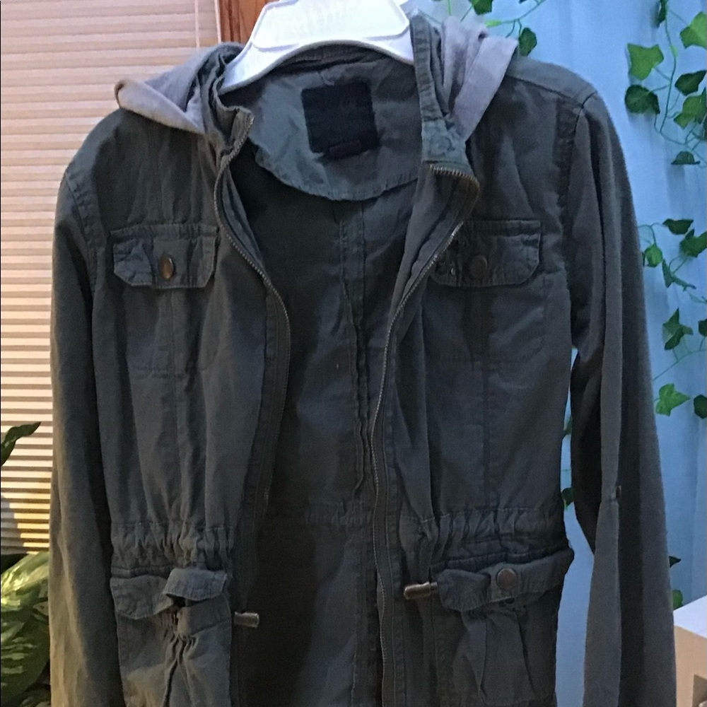 Full Tilt Green Windbreaker Jacket